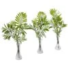 Indoor Mini Palm Artificial Plant In Vase (3-Set) 2 Indoor Mini Palm Artificial Plant In Vase (3-Set) -Artificial nearly natural artificial tropical plants 8086 s3 64 1000