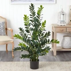 Indoor 4 Ft. Zamioculcas Artificial Plant 7 Indoor 4 Ft. Zamioculcas Artificial Plant -Artificial nearly natural artificial tropical plants 8325 31 1000