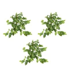 30 In. Artificial Pothos Hanging Bush (Set Of 3) -Artificial nearly natural artificial vines 6059 s3 1f 1000