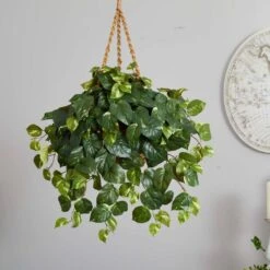 Artificial Pothos Hanging Basket Silk Plant -Artificial nearly natural artificial vines 6517 76 1000
