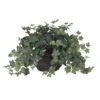 18 In. Artificial H Green Puff Ivy With Vase Silk Plant -Artificial nearly natural artificial vines 6635 64 1000