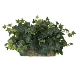 Indoor 12 In. ArtificialH Green Ivy Ledge Plant (Set On Foam) Silk Plant