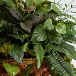 36 In. Artificial Vining Mixed Greens With Cone Hanging Basket 13 36 In. Artificial Vining Mixed Greens With Cone Hanging Basket -Artificial nearly natural artificial vines 6851 44 1000