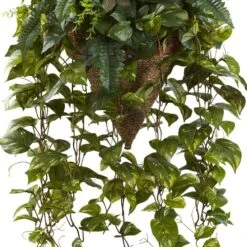 36 In. Artificial Vining Mixed Greens With Cone Hanging Basket 11 36 In. Artificial Vining Mixed Greens With Cone Hanging Basket -Artificial nearly natural artificial vines 6851 4f 1000