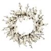 24 In. Artificial Plum Blossom Wreath 2 24 In. Artificial Plum Blossom Wreath -Artificial nearly natural decorative wreaths 4191 64 1000