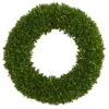 Indoor/Outdoor 19.5 In. Artificial Tea Leaf Wreath UV Resistant 1 Indoor/Outdoor 19.5 In. Artificial Tea Leaf Wreath UV Resistant -Artificial nearly natural decorative wreaths 4220 64 1000