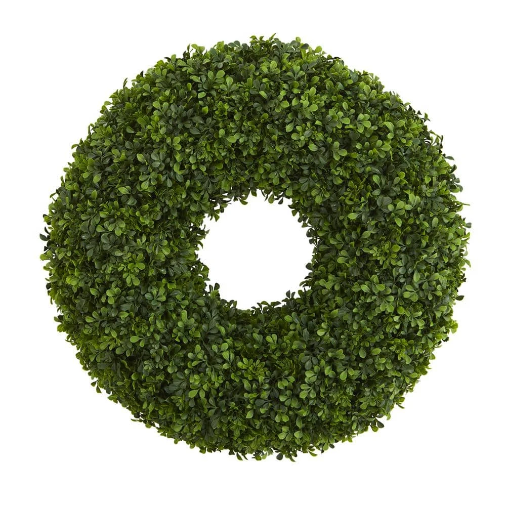 28 In. Boxwood Artificial Wreath 3 28 In. Boxwood Artificial Wreath