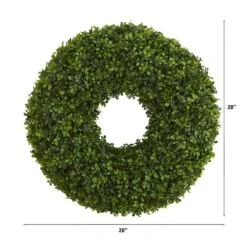 28 In. Boxwood Artificial Wreath 5 28 In. Boxwood Artificial Wreath -Artificial nearly natural decorative wreaths 4339 c3 1000