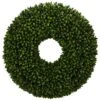 24 In. Indoor Boxwood Artificial Wreath 1 24 In. Indoor Boxwood Artificial Wreath -Artificial nearly natural decorative wreaths 4350 64 1000