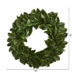 30 In. Magnolia Artificial Wreath 7 30 In. Magnolia Artificial Wreath -Artificial nearly natural decorative wreaths 4391 c3 1000