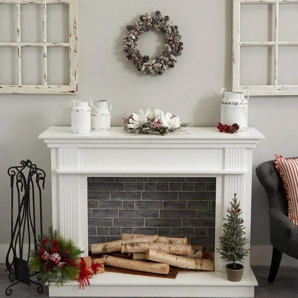 Snowy Artificial Pine Cone Wreath 7 Snowy Artificial Pine Cone Wreath - Image 5