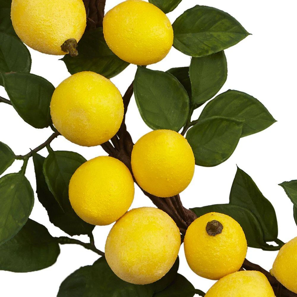 24 In. Artificial Lemon Wreath 5 24 In. Artificial Lemon Wreath - Image 3