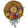 Mixed Flower 18 In. Artificial Hat Wreath 2 Mixed Flower 18 In. Artificial Hat Wreath -Artificial nearly natural decorative wreaths 4587 64 1000