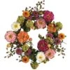 24 In. Artificial Peony Silk Plant Wreath 1 24 In. Artificial Peony Silk Plant Wreath -Artificial nearly natural decorative wreaths 4664 64 1000