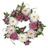 22.0 In. Artificial H Pink Peony Wreath 2 22.0 In. Artificial H Pink Peony Wreath -Artificial nearly natural decorative wreaths 4788 64 1000