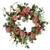 20.0 In. Artificial H Peach Rose Wreath -Artificial nearly natural decorative wreaths 4802 64 1000