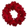 22 In. Amaryllis Artificial Wreath 2 22 In. Amaryllis Artificial Wreath -Artificial nearly natural decorative wreaths 4879 64 1000