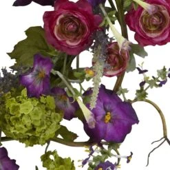 20 In. Artificial Veranda Garden Wreath 7 20 In. Artificial Veranda Garden Wreath -Artificial nearly natural decorative wreaths 4934 4f 1000