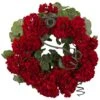 17 In. Artificial Geranium Wreath 1 17 In. Artificial Geranium Wreath -Artificial nearly natural decorative wreaths 4986 64 1000
