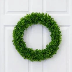 20in. Artificial Boxwood Wreath 9 20in. Artificial Boxwood Wreath -Artificial nearly natural decorative wreaths w1327 31 1000