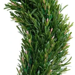 24 In. UV Resistant Rosemary Artificial Wreath (Indoor/Outdoor) 10 24 In. UV Resistant Rosemary Artificial Wreath (Indoor/Outdoor) -Artificial nearly natural decorative wreaths w1378 4f 1000
